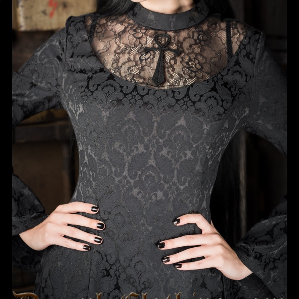Dracula clothing hi-lo gothic ankh dress